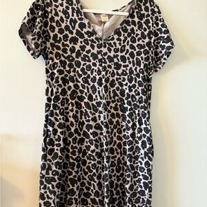Smash & Tess Leopard Print V-Neck Women's dress